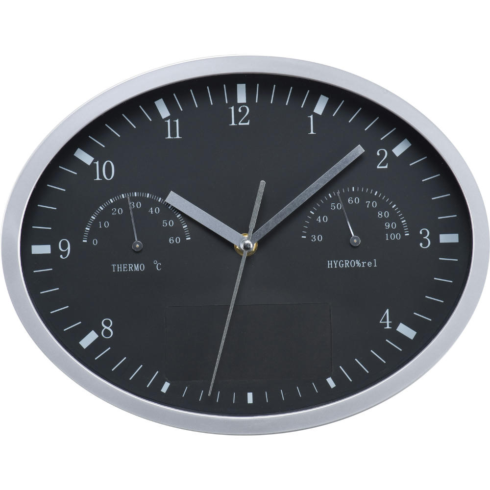 Wanduhr mit Hygro- und Thermometer HENRY