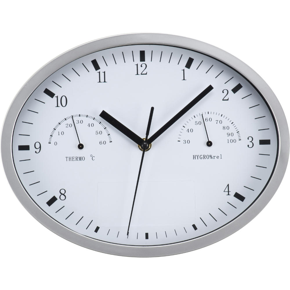 Wanduhr mit Hygro- und Thermometer HENRY