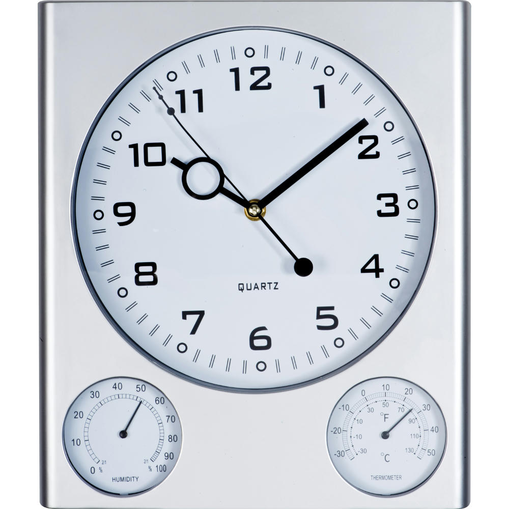 Wanduhr mit Hygrometer und Thermometer RAUL
