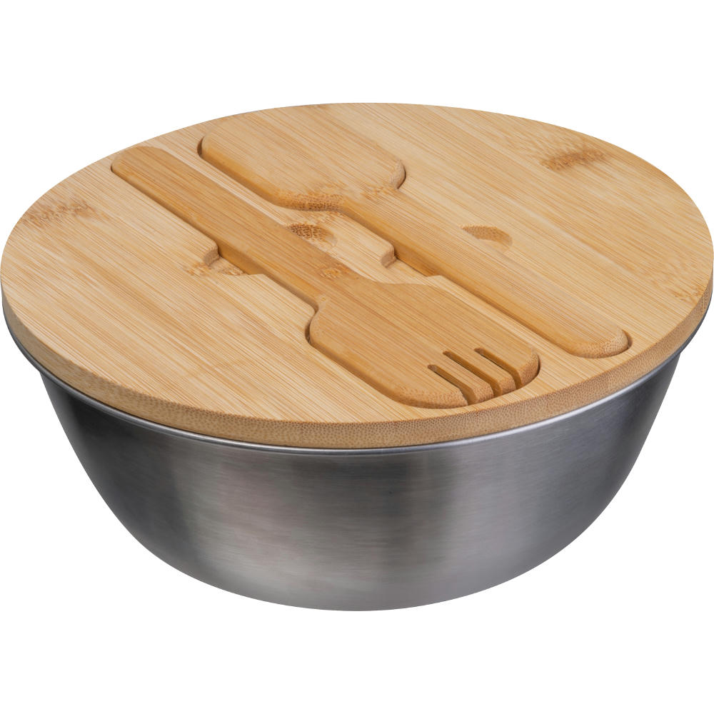 Salatschüssel mit Bambusdeckel ROZALIA