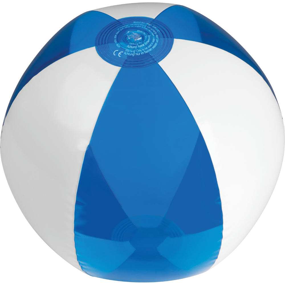Strandball bicolour farbig/transparent MARGARETHE