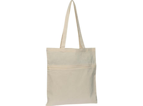 Baumwolltasche mit Reißverschlussfach NORBERT