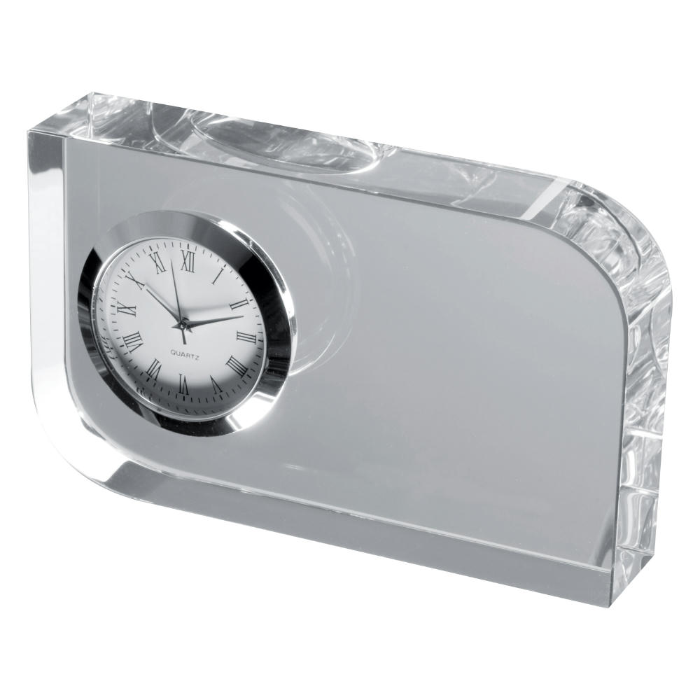 Glasblock mit Uhr GERALD