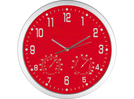 Wanduhr mit Hygro - und Thermometer MALCOLM