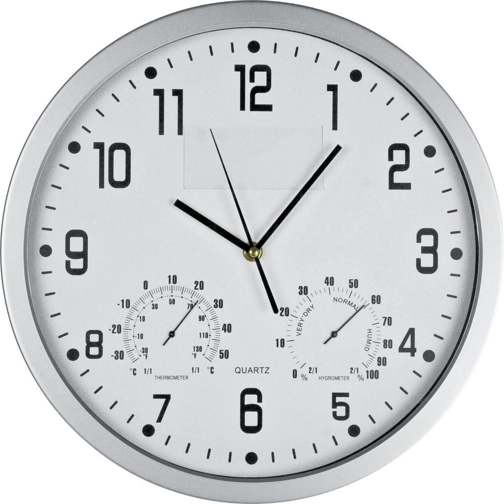 Wanduhr mit Hygro - und Thermometer MALCOLM