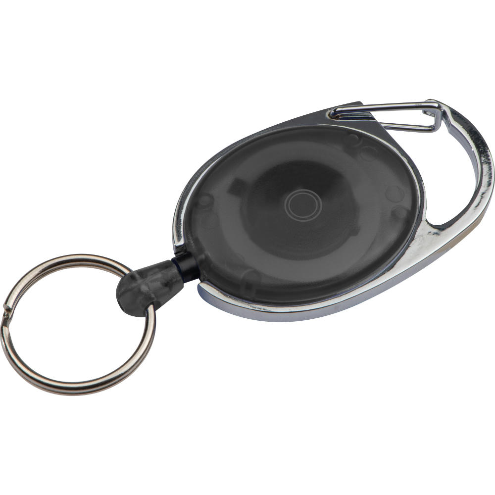 Schlüsselanhänger mit Karabiner und ausziehbarem Schlüsselring DIANA