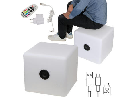 Farbwechselnder LED-Lautsprecher XXL DONATO