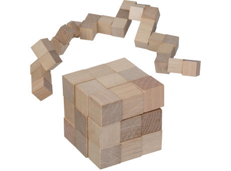 Würfelschlange aus Holz EMANUELE