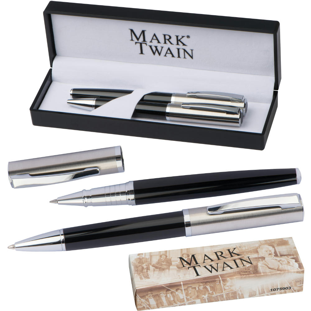 Mark Twain Schreibset Kugelschreiber und Rollerball