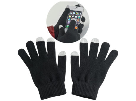 Handschuhe aus Acryl mit 2 Touch-Spitzen