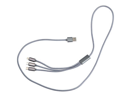 4in1 Extralanges Ladekabel, USB, Micro USB, C Type und IOS 