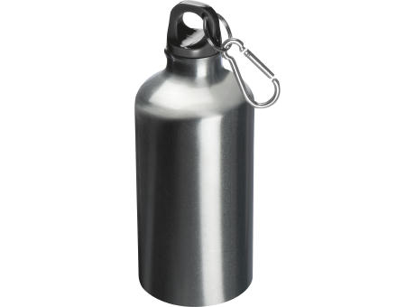 Trinkflasche aus Metall mit Karabinerhaken, 500ml