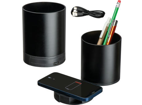 Stifteköcher mit Wireless Charging 