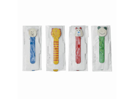 Holz-Lesezeichen FUNNY ANIMALS, 4-fach sortiert, Preis pro Stück