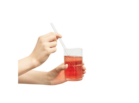 DRINK TOGETHER - Glas-Strohhalm Set