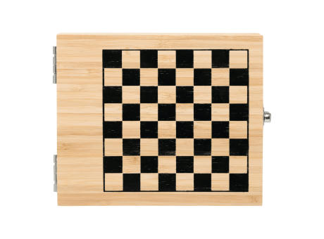 BAMBOO CHESS - Weinset mit Schachspiel