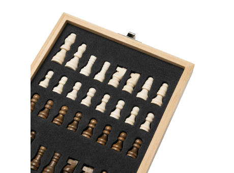 Weinset BAMBOO CHESS mit Schachspiel