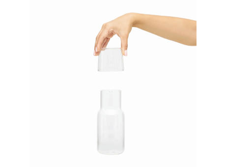 Glas-Karaffe mit Trinkglas CALMY