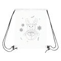 COLOURFUL SNOWMAN - Bemalbarer Turnbeutel