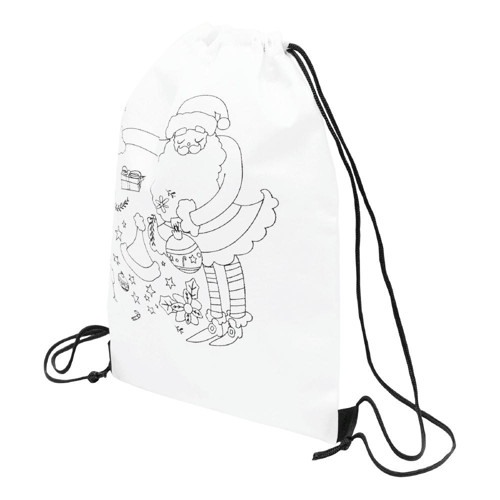 COLOURFUL SNOWMAN - Bemalbarer Turnbeutel