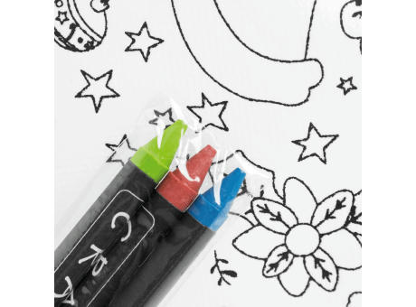 COLOURFUL SNOWMAN - Bemalbarer Turnbeutel