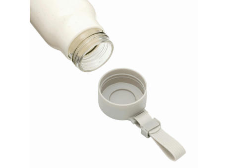 Glas-Trinkflasche ECO DRINK mit Ummantelung