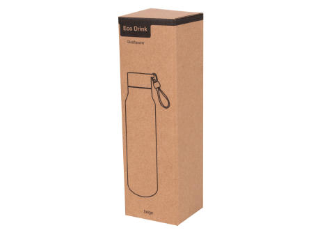 Glas-Trinkflasche ECO DRINK mit Ummantelung