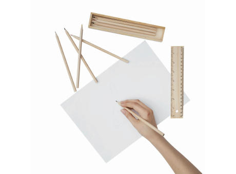 STRAIGHT - Naturholz-Buntstifte