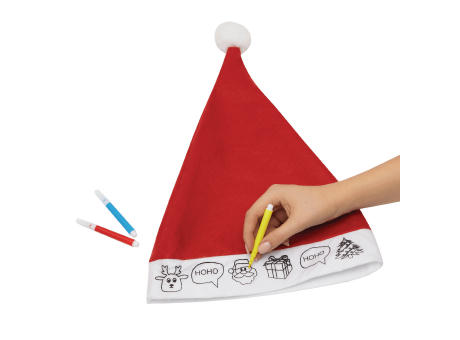 Filz-Weihnachtsmann-Mütze COLOURFUL HAT