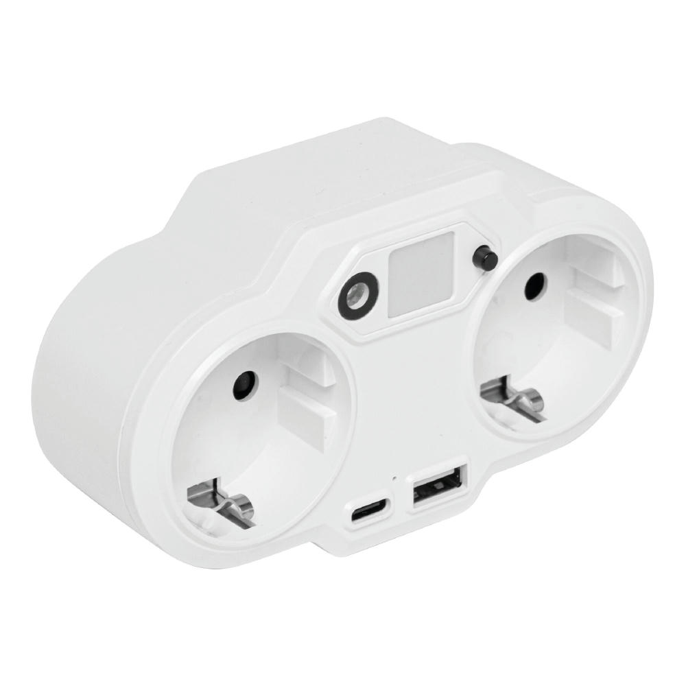ENDLESS POWER NIGHT - USB-Adapter-Stecker-Netzteil mit Nachtlicht