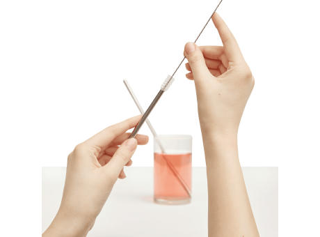 DRINK FRIENDLY - Edelstahl-Strohhalm-Set