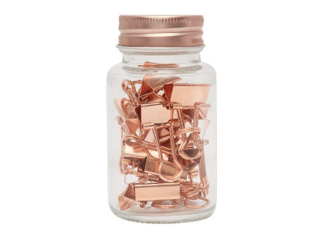 Dokumentenklammer im Glas COPPER CLAMP