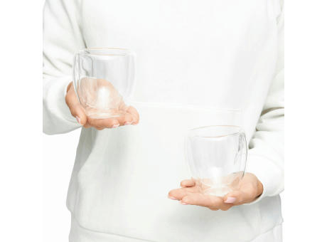 Gläser-Set DRINK LINE M, doppelwandig: 2er Set