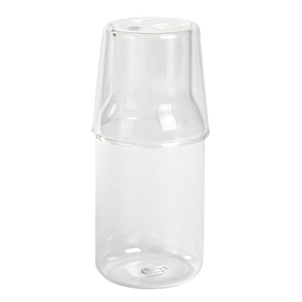Glas-Karaffe mit Trinkglas CALMY