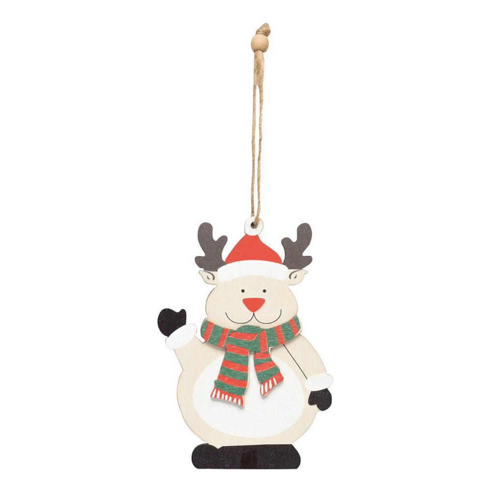 Geschenk- / Baumanhänger WOODEN RUDOLPH