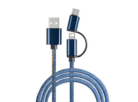 3-in-1 Ladekabel REEVES-DENIM