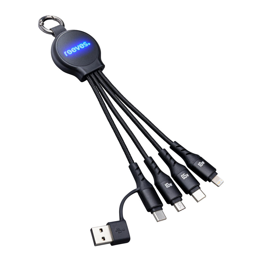 6-in-1 Ladekabel mit Beleuchtung REEVES-PUHALANI SWITCH