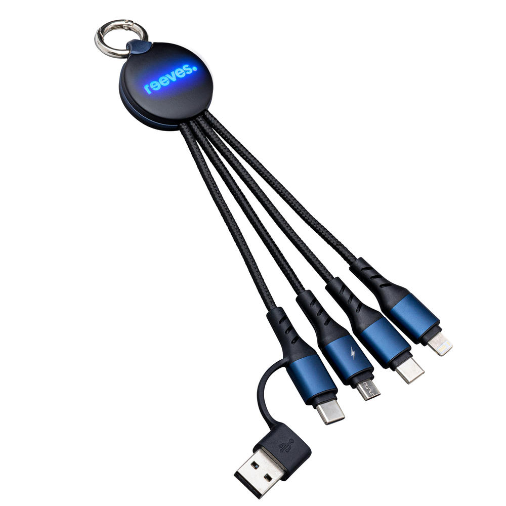 6-in-1 Ladekabel mit Beleuchtung REEVES-PUHALANI II