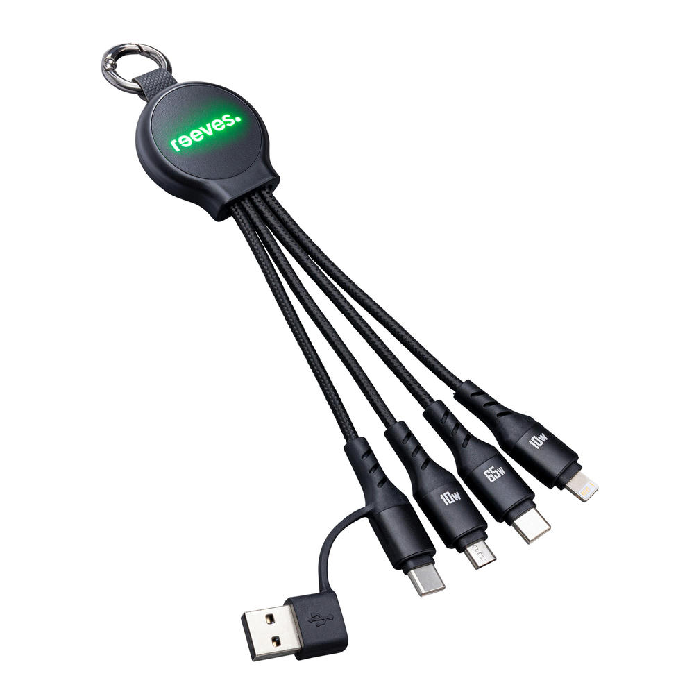 6-in-1 Ladekabel mit Beleuchtung REEVES-PUHALANI SWITCH