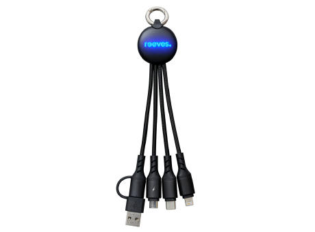 6-in-1 Ladekabel mit Beleuchtung REEVES-PUHALANI II