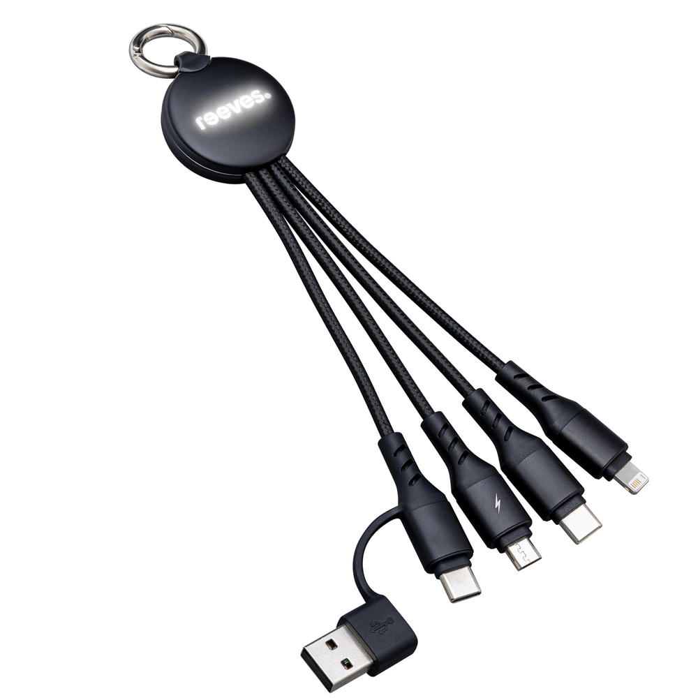 6-in-1 Ladekabel mit Beleuchtung REEVES-PUHALANI II