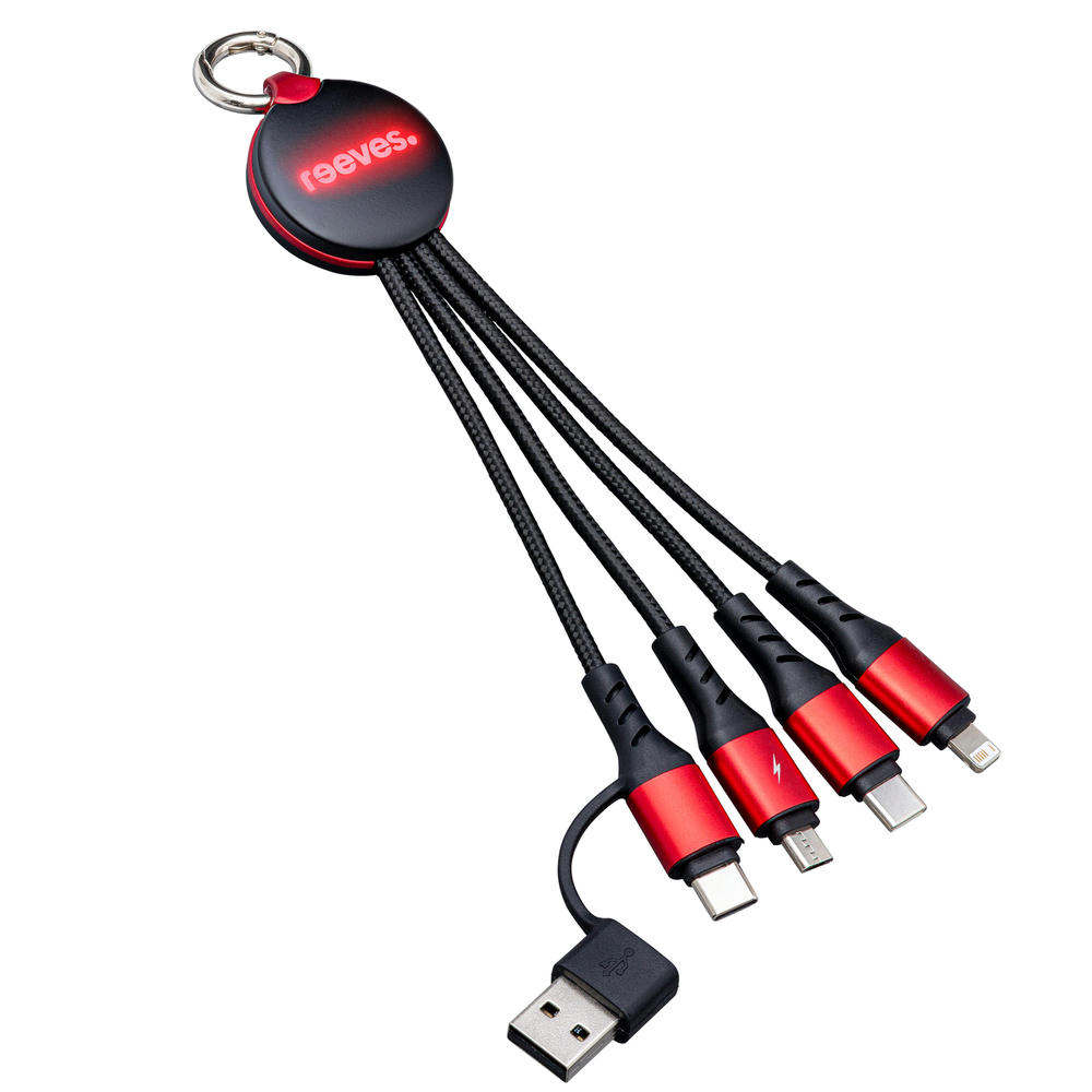 6-in-1 Ladekabel mit Beleuchtung REEVES-PUHALANI II