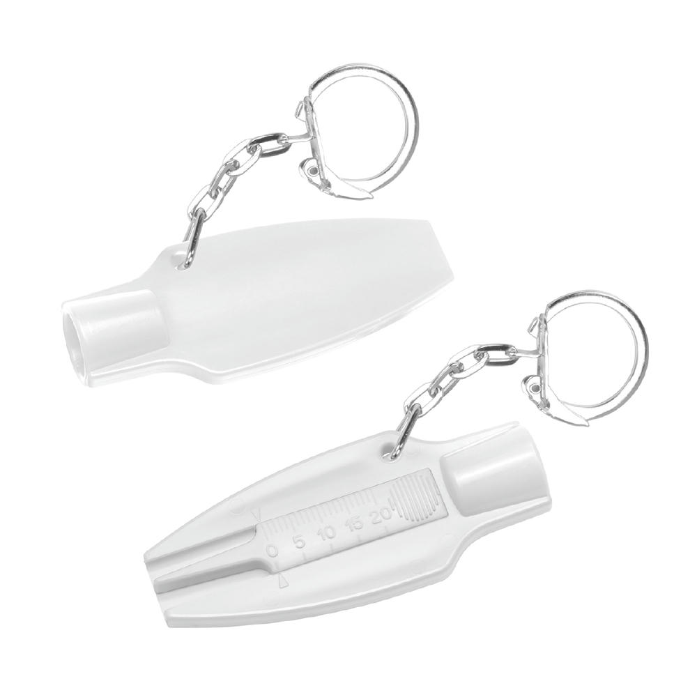 Reifenprofiltiefenmesser mit Ventilkappendreher