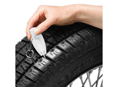 Reifenprofiltiefenmesser mit Ventilkappendreher