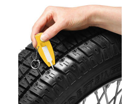 Reifenprofiltiefenmesser mit Ventilkappendreher