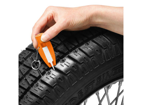 Reifenprofiltiefenmesser mit Ventilkappendreher