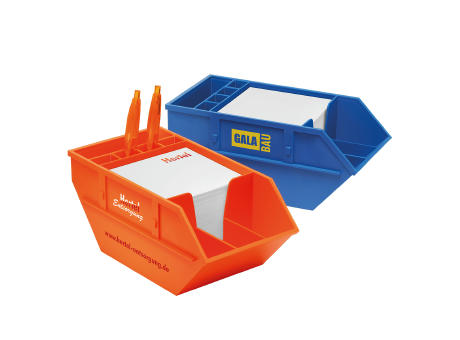 Zettelbox mit Köcher "Container"