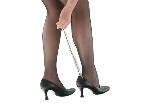 Schuhlöffel Edelstahl, extra lang