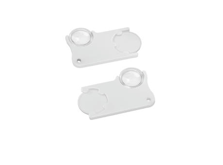 Chiphalter mit 1€-Chip und Lupe