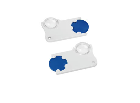 Chiphalter mit 1€-Chip und Lupe